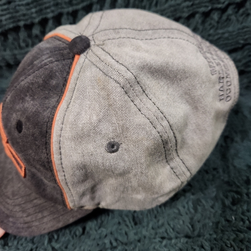 Harley-Davidson Cycles Gray and Orange Hat - Picture 7 of 9